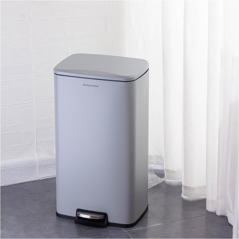 Poubelle - 30 L - Gris