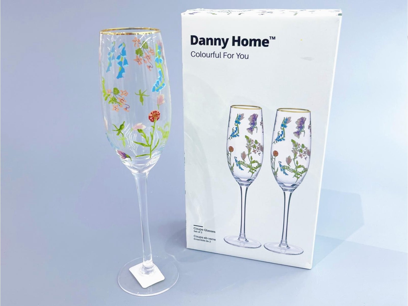 Verre champagne Colourful For You - 2pcs - 285 ml