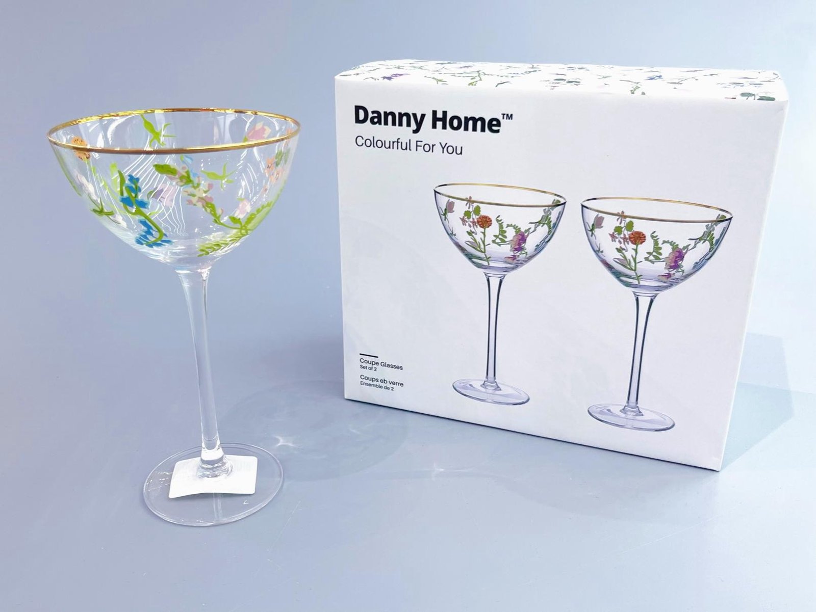Coupes à cocktail Colourful For You - 2pcs